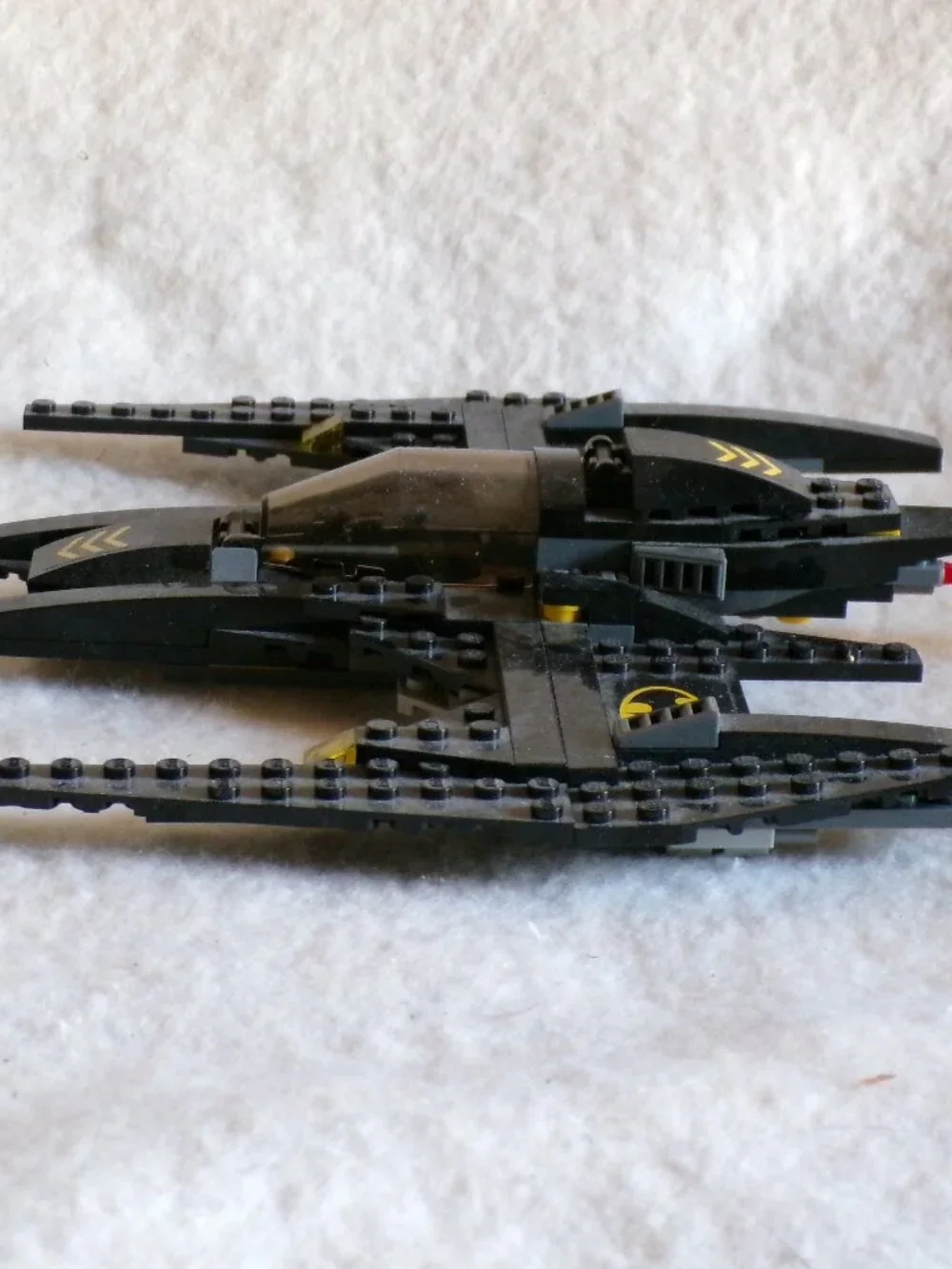 Lego Batplane with flames batman batmobile